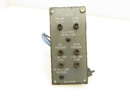 Okuma CNC Lathe OSP7000 Control Panel Chuck Indicator Lights E5413-183-569