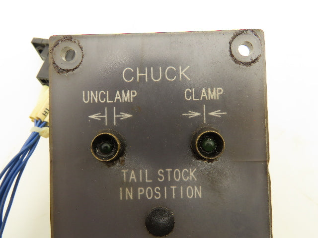 Okuma CNC Lathe OSP7000 Control Panel Spindle Chuck Indicator E5413-183-569