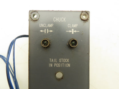 Okuma CNC Lathe OSP7000 Control Panel Spindle Chuck Indicator E5413-183-369