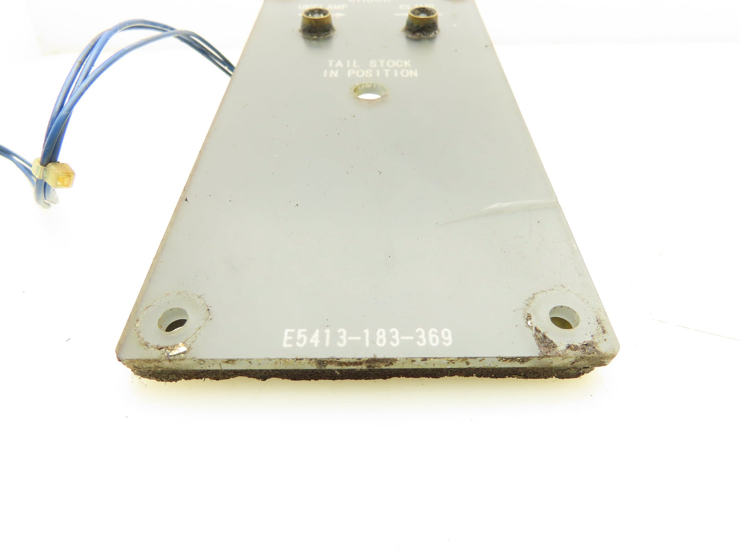 Okuma CNC Lathe OSP7000 Control Panel Spindle Chuck Indicator E5413-183-369