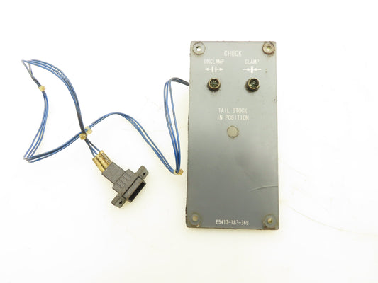 Okuma CNC Lathe OSP7000 Control Panel Spindle Chuck Indicator E5413-183-369