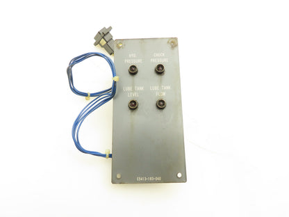 Okuma CNC Lathe OSP7000 Control Panel Chuck Pressure Indicator E5413-183-040