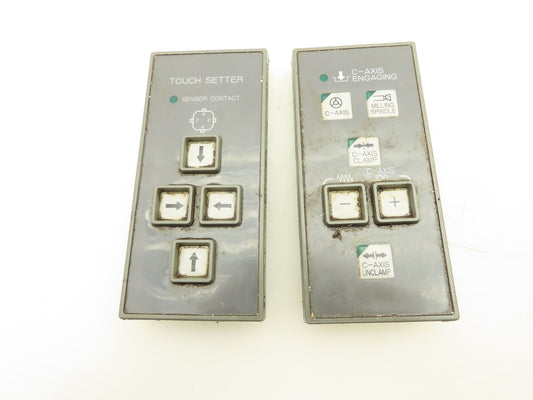 Okuma CNC Lathe OSP7000 Control Panel Touchsetter C-Axis Control Pad  Lot of 2