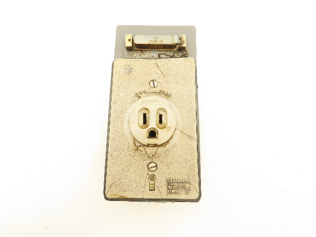 National 5A 115V 3-Prong Outlet Panel RS-232C Port  Okuma CNC Lathe   Lot of 4