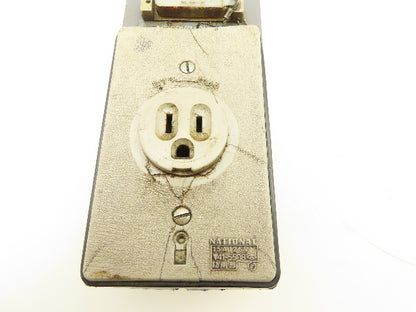 National 5A 115V 3-Prong Outlet Panel RS-232C Port  Okuma CNC Lathe   Lot of 4