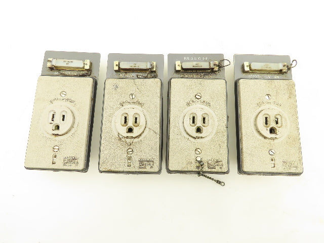 National 5A 115V 3-Prong Outlet Panel RS-232C Port  Okuma CNC Lathe   Lot of 4