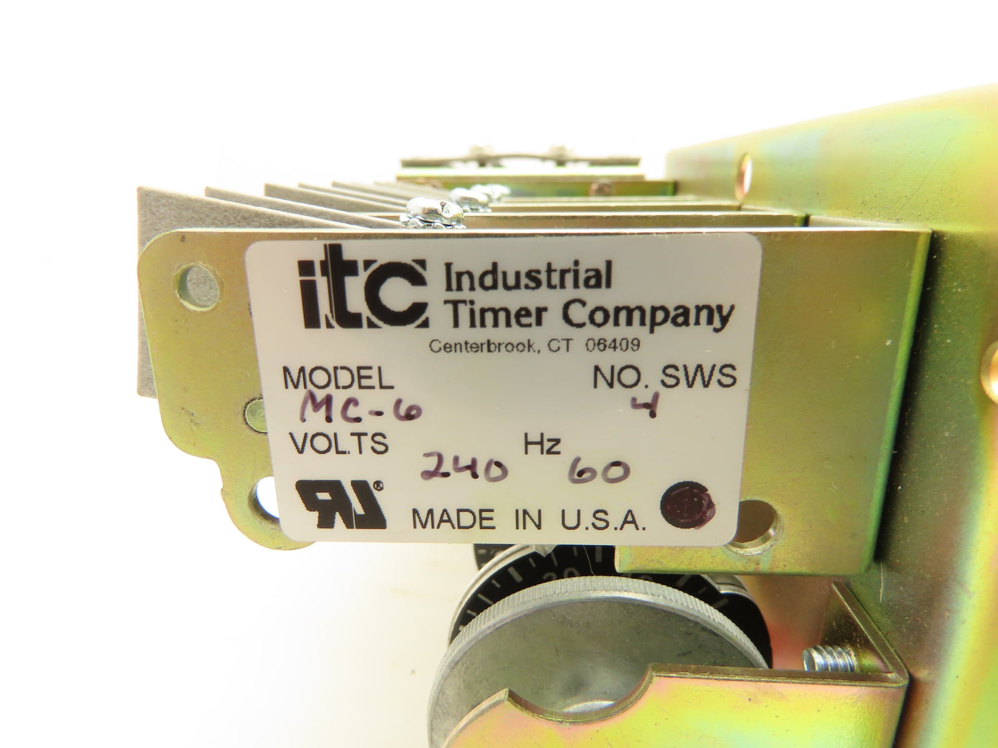ITC Industrial Timer Company MC-6-4-SW Multi-Cam Gear Rack Timer 4 Switches 240V