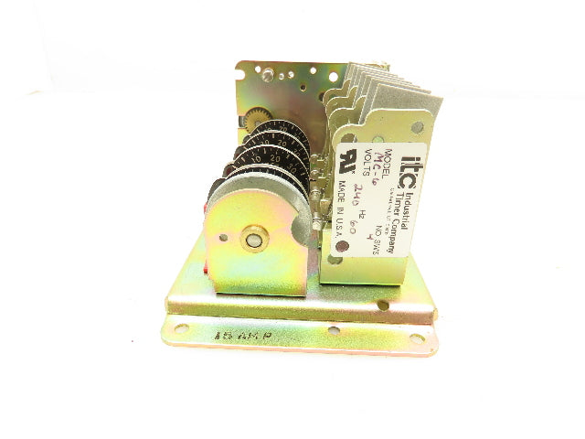 ITC Industrial Timer Company MC-6-4-SW Multi-Cam Gear Rack Timer 4 Switches 240V