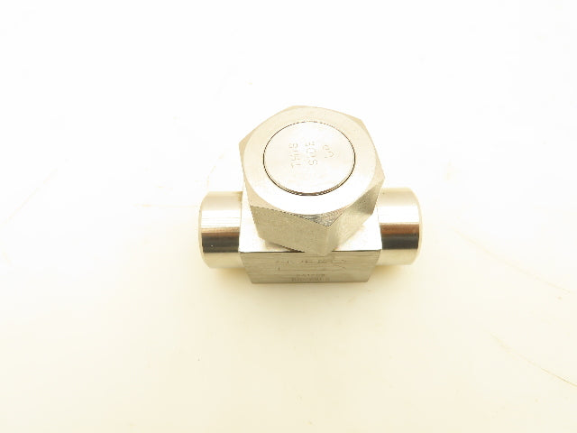 Nupro SS-58F6 Stainless Steel Lift Check Valve 3/8" FNPT 6000 PSI