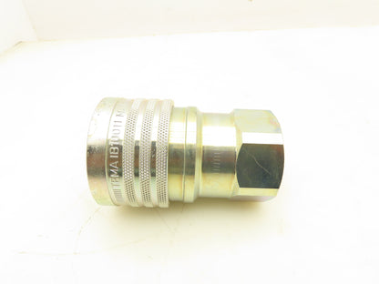 Parker IB10011 Hydraulic  1" Quick Coupler 1" Female NPT  Lot of 2