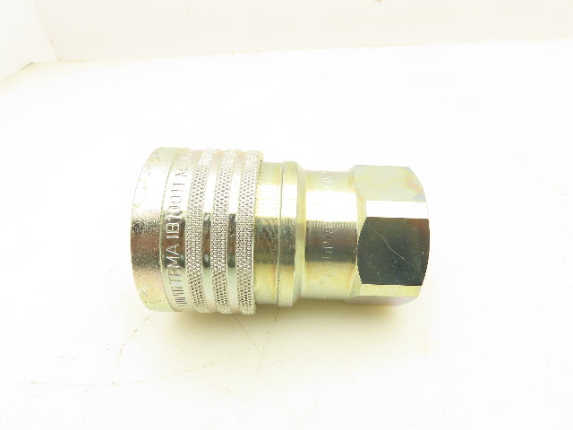 Parker IB10011 Hydraulic  1" Quick Coupler 1" Female NPT  Lot of 2
