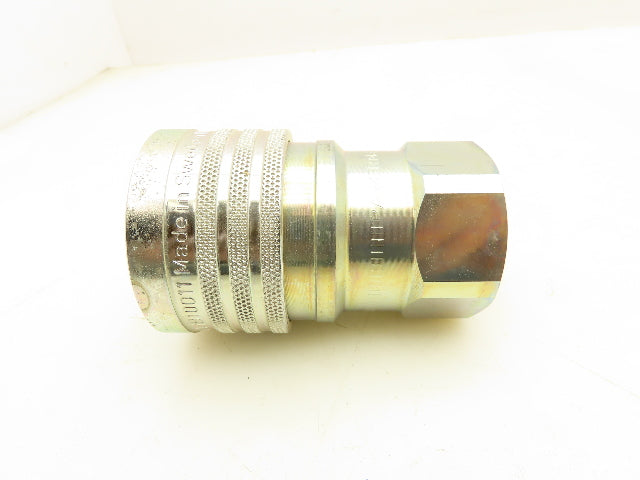 Parker IB10011 Hydraulic  1" Quick Coupler 1" Female NPT  Lot of 2