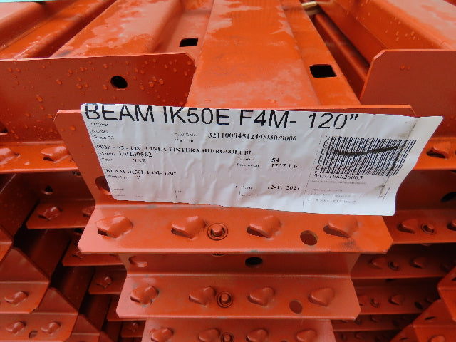 Interlake Teardrop Pallet Rack Racking Step Beam Crossmember 10' 120"x5" 5610 LB