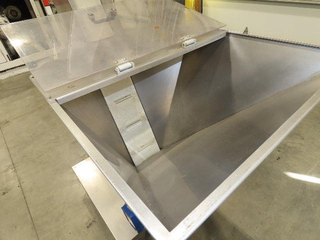 Marin G&C Bottle Cap Elevator Stainless Hopper 8" Incline Conveyor 2-15 FPM 480V