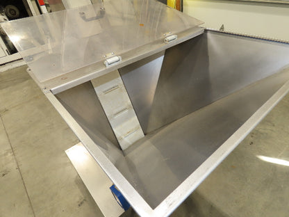Marin G&C Bottle Cap Elevator Stainless Hopper 8" Incline Conveyor 2-15 FPM 480V