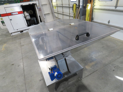 Marin G&C Bottle Cap Elevator Stainless Hopper 8" Incline Conveyor 2-15 FPM 480V