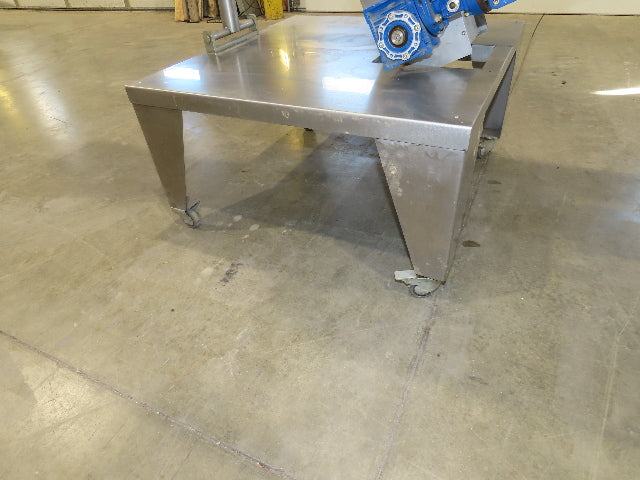 Marin G&C Bottle Cap Elevator Stainless Hopper 8" Incline Conveyor 2-15 FPM 480V