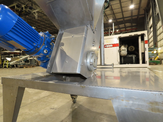Marin G&C Bottle Cap Elevator Stainless Hopper 8" Incline Conveyor 2-15 FPM 480V