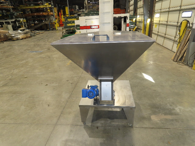 Marin G&C Bottle Cap Elevator Stainless Hopper 8" Incline Conveyor 2-15 FPM 480V
