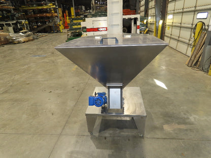 Marin G&C Bottle Cap Elevator Stainless Hopper 8" Incline Conveyor 2-15 FPM 480V