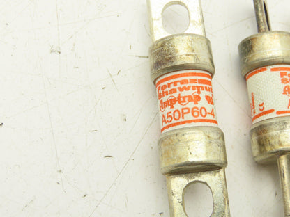 Ferraz Shawmut A50P60-4 Amp-Trap Fuse 60A 500V  Lot of 3