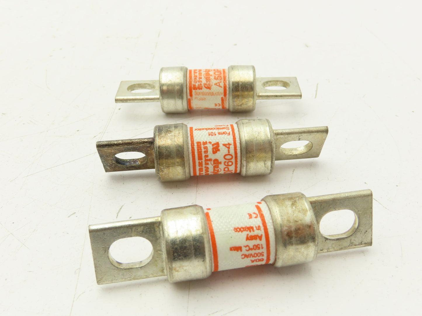 Ferraz Shawmut A50P60-4 Amp-Trap Fuse 60A 500V  Lot of 3