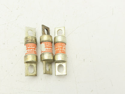 Ferraz Shawmut A50P60-4 Amp-Trap Fuse 60A 500V  Lot of 3