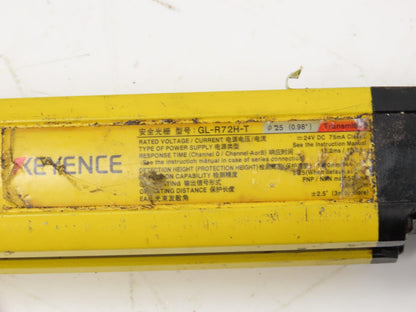 Keyence GL-R72H-T GL-R72H-R Safety Light Curtain Set Receiver & Transmitter