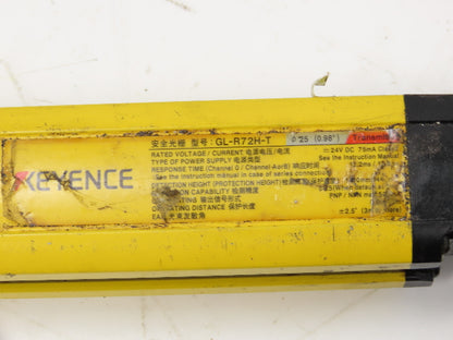 Keyence GL-R72H-T GL-R72H-R Safety Light Curtain Set Receiver & Transmitter
