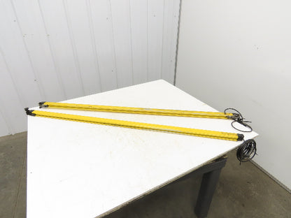 Keyence GL-R72H-T GL-R72H-R Safety Light Curtain Set Receiver & Transmitter