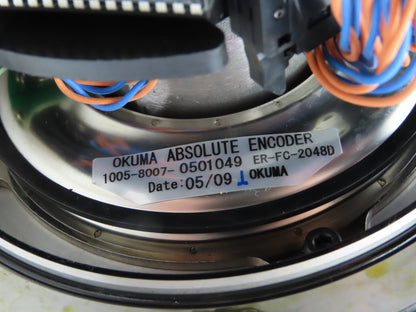 Okuma BL-MC200E-12SB AC Servo Motor 2.4kW 1200 RPM 141V 3PH Encoder ER-FC-2048D