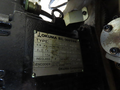 Okuma LU-15 CNC Lathe 12-Position Turret Tool Changer Servo BL-MS140E-30TN-A