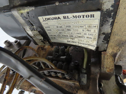 Okuma LU-15 CNC Lathe 8-Position Turret Tool Changer Servo Motor BL-MC50E-20T