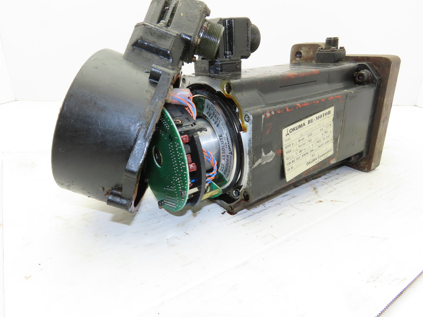 Okuma BL-MC75E-20TB AC Servo Motor 1.5kW 133V 2000 RPM 3PH Encoder ER-FC-2048D