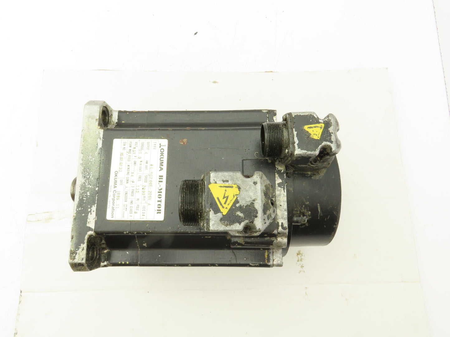 Okuma BL-MC200E-20SN-A AC Servo Motor 4kW 2000 RPM 157V 3PH Encoder ER-FC-2048D