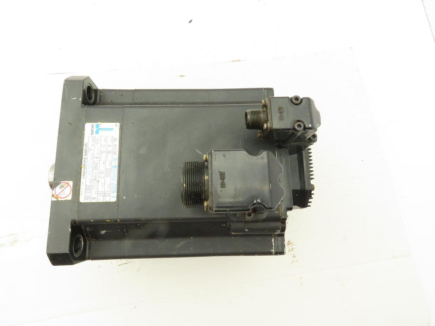 Okuma BL-MC200J-20SN-A AC Servo Motor 4kW 2000 RPM 3PH 157V Encoder ER-JF-7200D