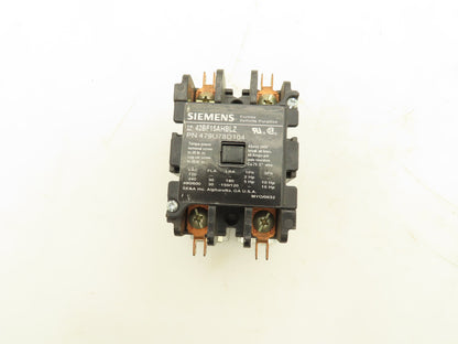 Siemens 42BF15AHBLZ Furnas Definite Purpose Contactor 2 Pole 30A 600V 480V Coil