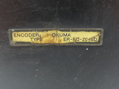 Okuma BL-MC200E-12SB Servo Motor 2.4KW 8P 1200RPM 141V 3PH Encoder ER-FC-2048D