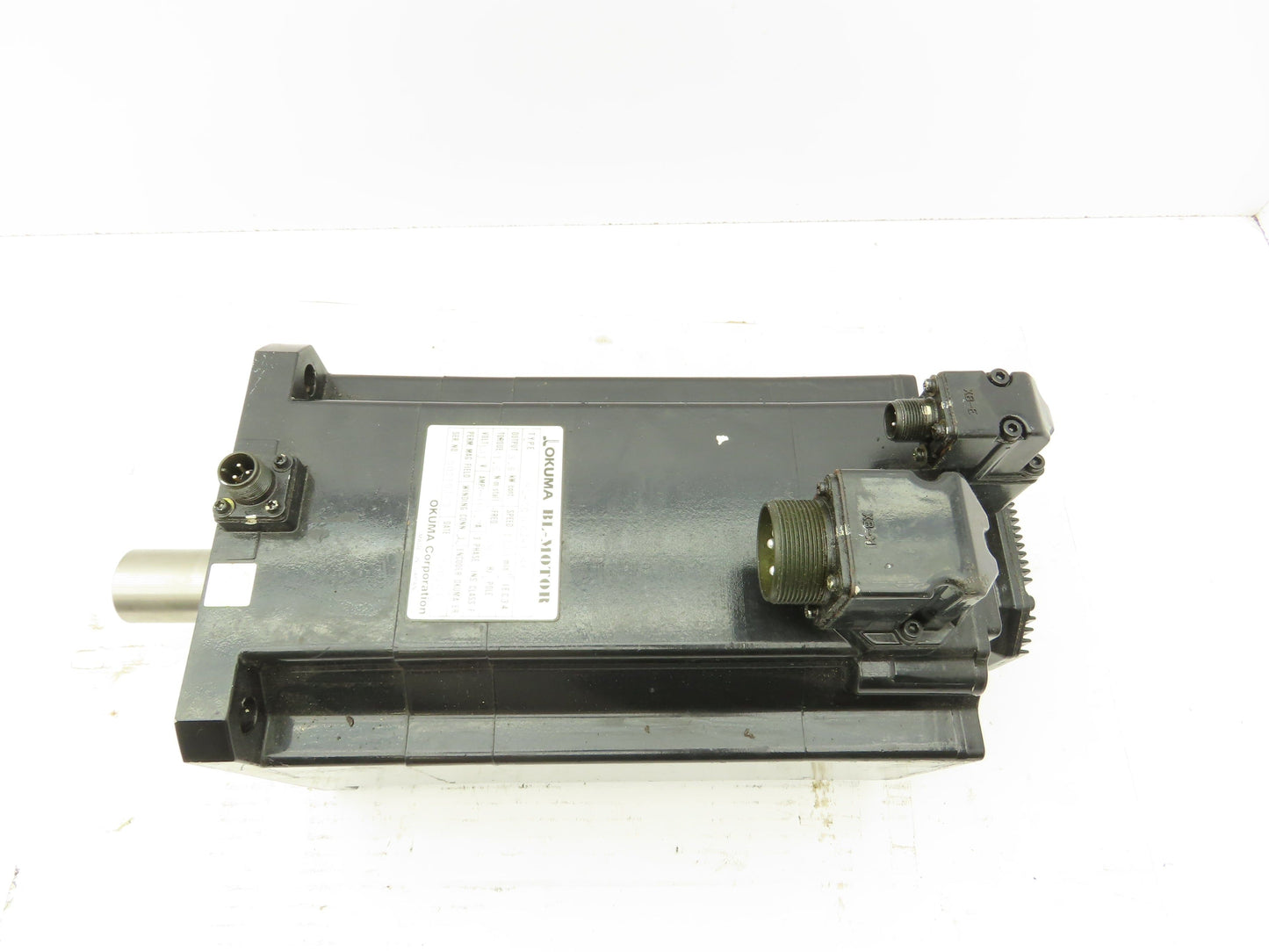 Okuma BL-MC300J-12SB Servo Motor 3.6KW 8P 1200RPM 141V 3PH Encoder ER-J7200D