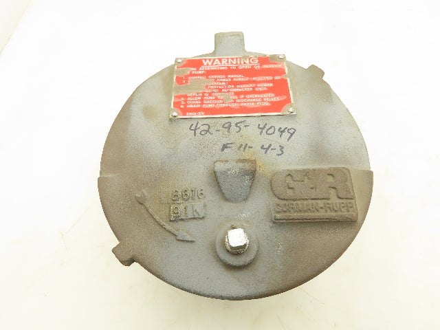 Gorman Rupp 8616 Pump Cast Iron Cover Plate