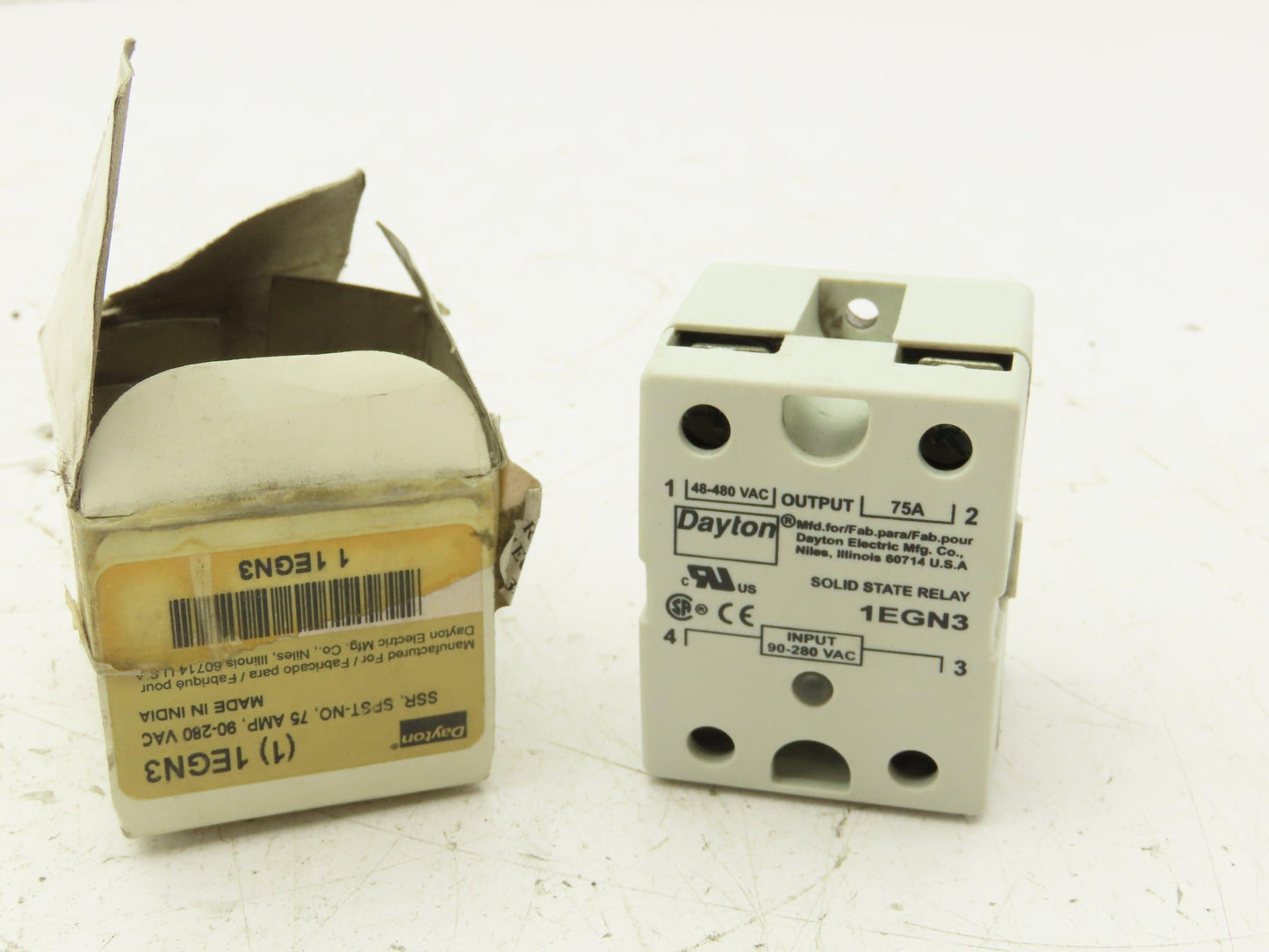 Dayton 1EGN3 Solid State Relay 48-480V 75A