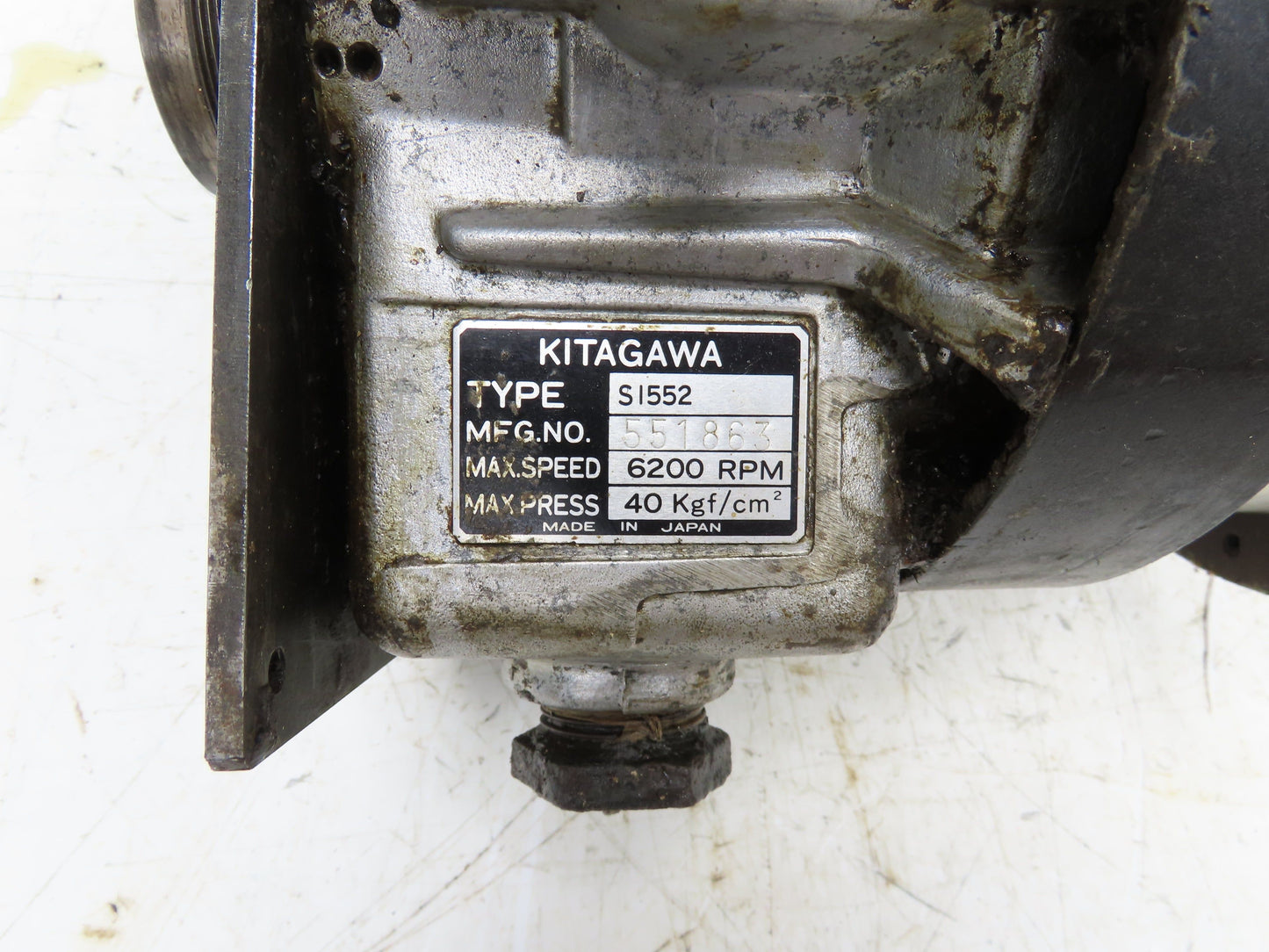 Kitagawa S1552 CNC Lathe Spindle Hydraulic Chuck Cylinder Actuator 6200 RPM