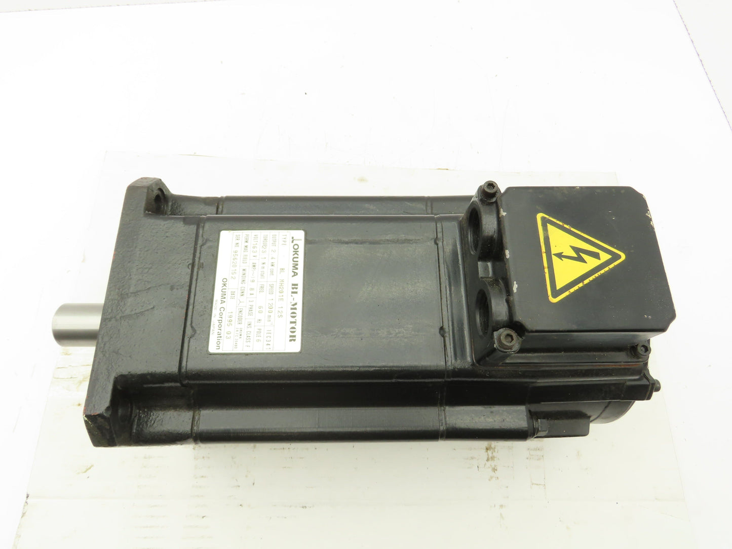 Okuma BL-MH201E-12S Servo Motor 2.4KW 6P 1200RPM 163V 3PH Encoder ER-FC-2048D