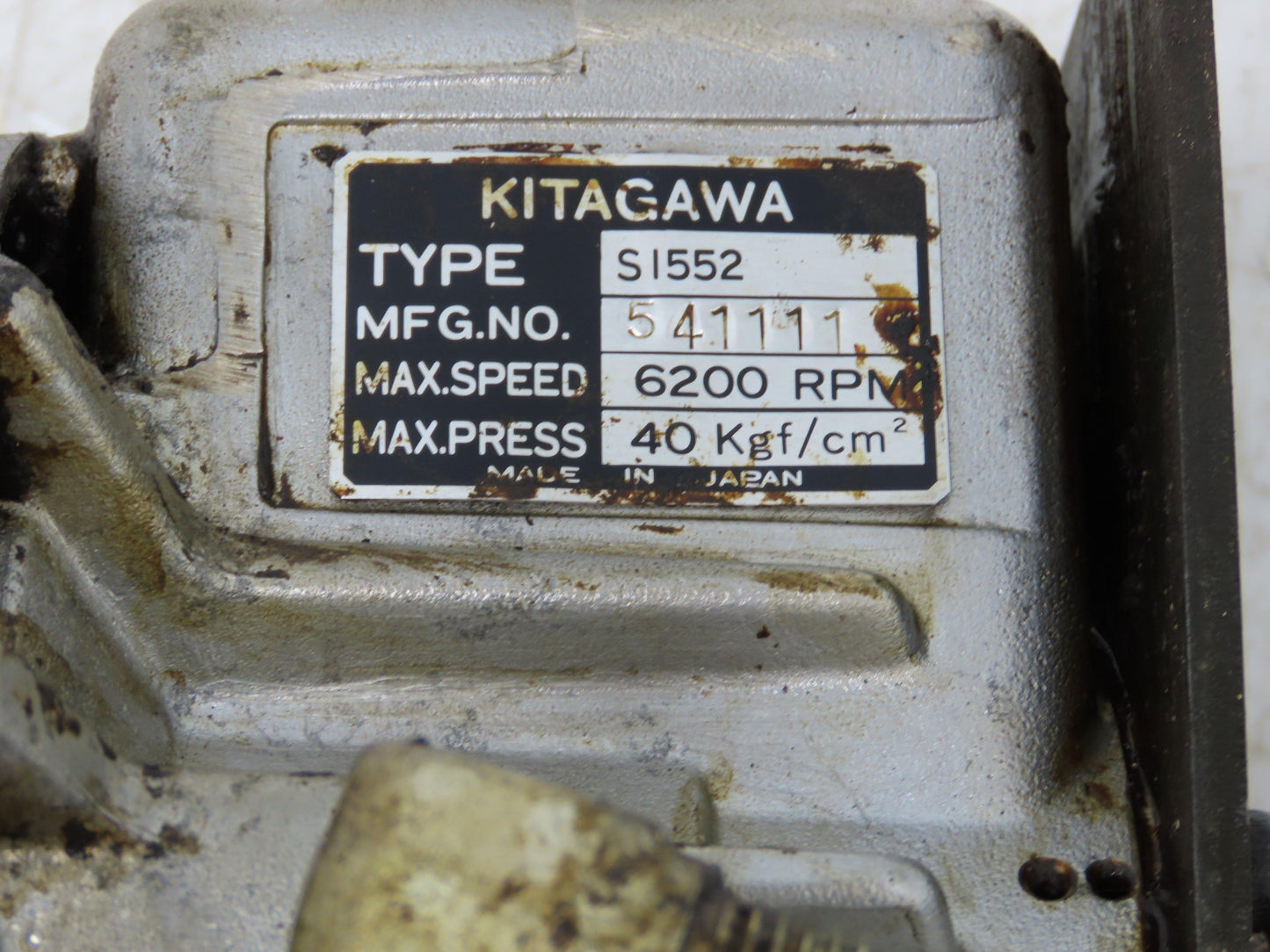 Kitagawa S1552 CNC Lathe Spindle Hydraulic Chuck Cylinder Actuator 6200 RPM