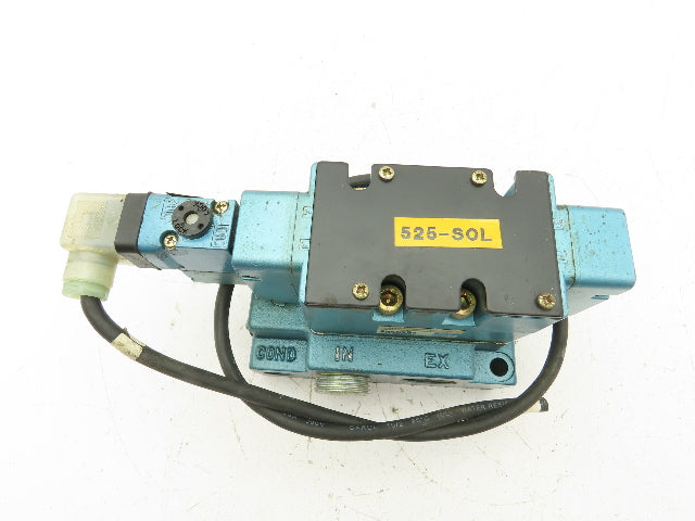 Mac 6612A-344-PM-501JJ Pneumatic Solenoid Valve 4/3 Pos 1" NPT 24VDC  PID-591JJ