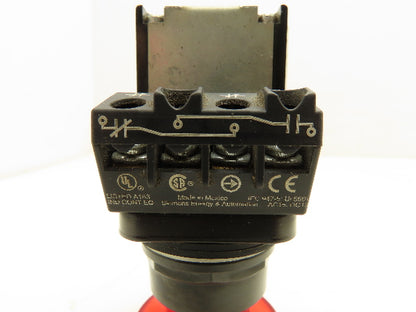 Siemens 52PX2DRAY 2 Position Illuminated LED Red Push-Pull Operator Button 24V