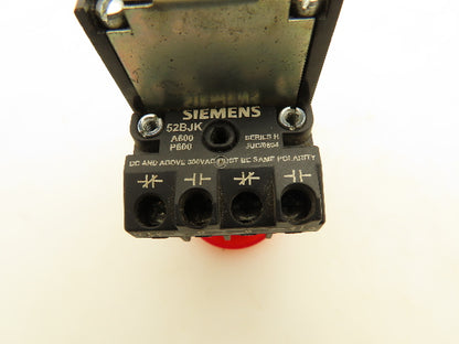 Siemens 52PX2DRAY 2 Position Illuminated LED Red Push-Pull Operator Button 24V