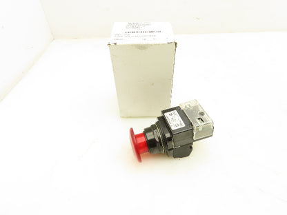 Siemens 52PX2DRAY 2 Position Illuminated LED Red Push-Pull Operator Button 24V