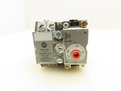 Allen Bradley 700-PT Pneumatic Time Delay Relay Unit 0.1 to 60.0 sec