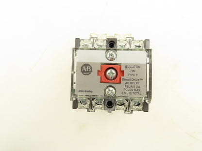 Allen Bradley 700-P400A24 Direct Drive AC Control Relay 4 Pole 24VAC Coil